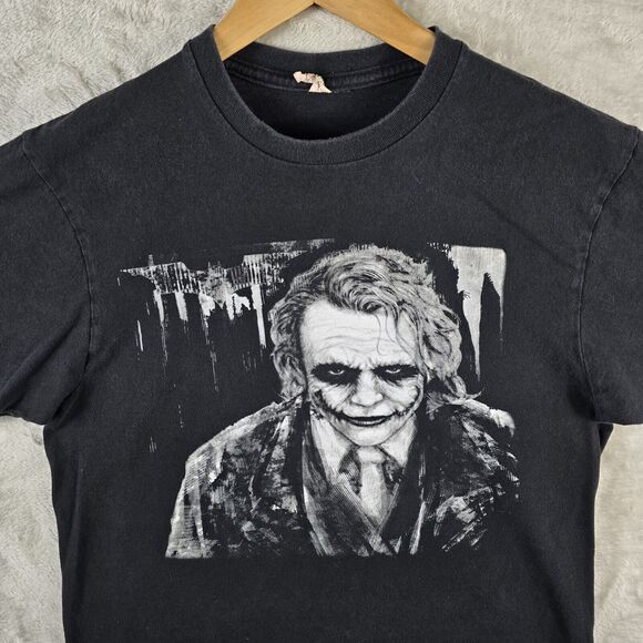 Vintage Joker Shirt Medium Batman Dark Knight Heath Ledger Y2K Vtg DC Comics - Picture 3 of 8